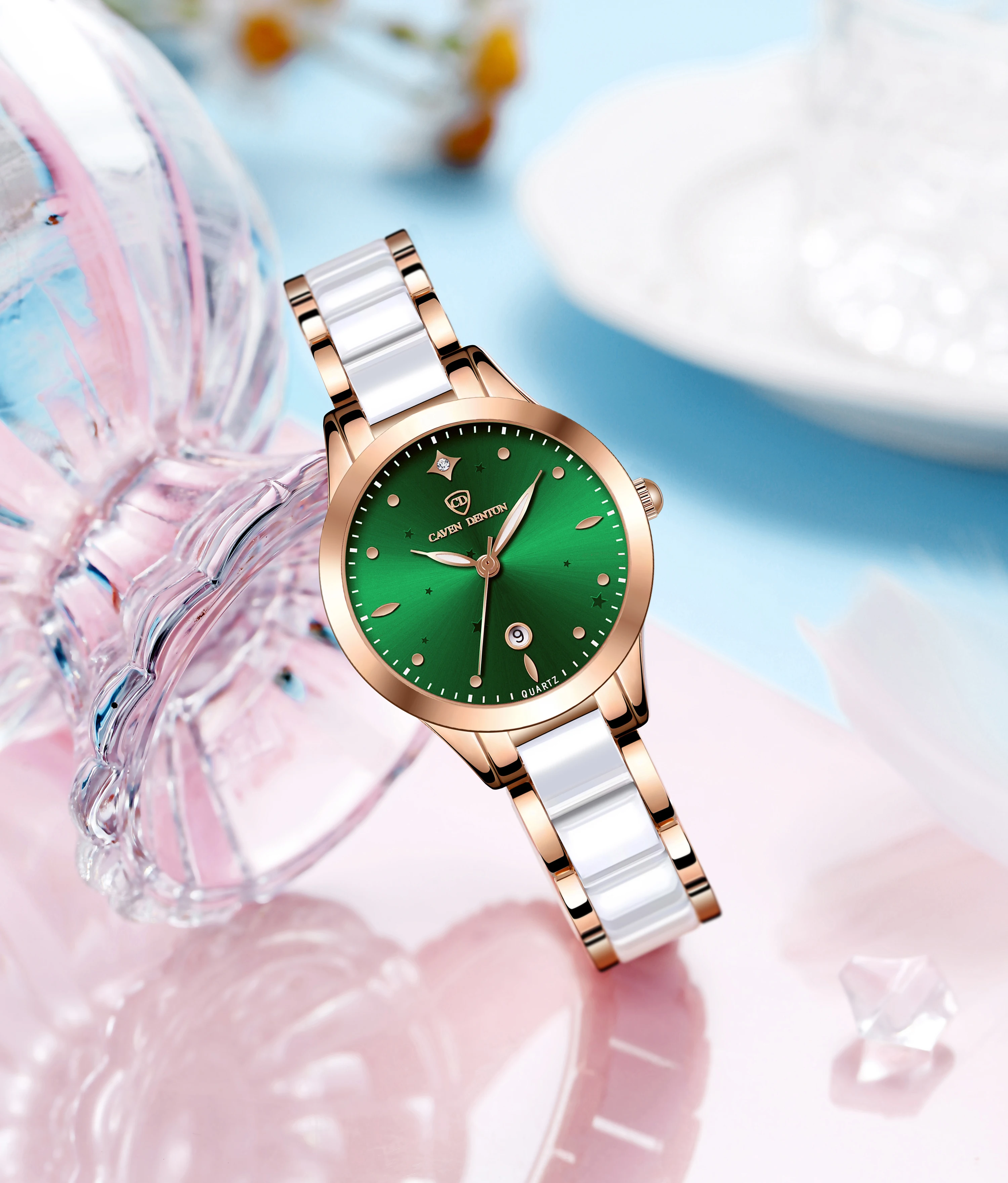 Женские часы, керамические водонепроницаемые с ромбовидной инкрустацией, немеханические часы, новогодние подарки, легкий роскошный темперамент, календарь.
Женские часы, керамические водонепроницаемые с ромбовидной инкрустацией, немеханические часы, новогодние подарки, легкий роскошный темперамент, календарь.