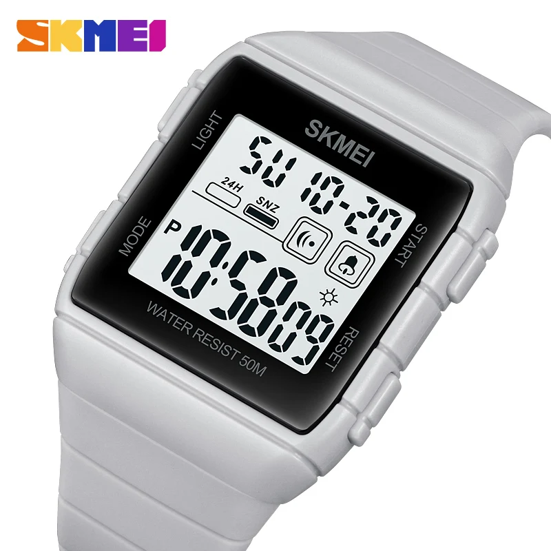 

SKMEI Military Countdown Alarm Clock 5Bar Waterproof LED Light Wristwatch Japan Digital movement Mens Sport Watches reloj hombre