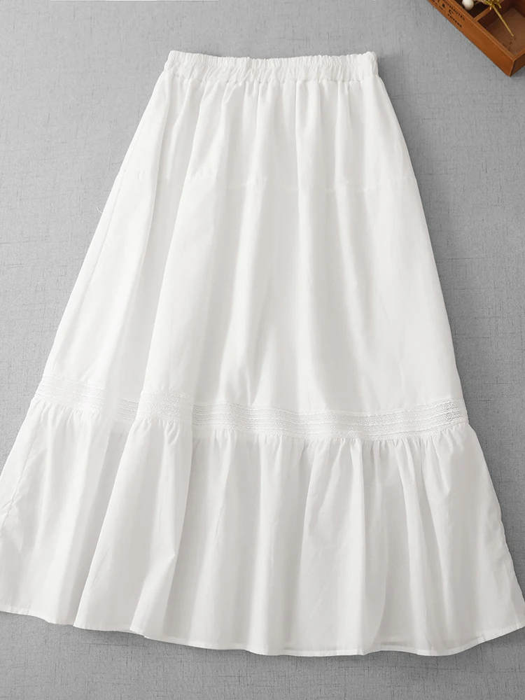 High Waist A-Line Midi Skirt Lace Design plus Size Elegant Atmosphere Commute Style Casual Summer Season Pure Color Pattern
High Waist A-Line Midi Skirt Lace Design plus Size Elegant Atmosphere Commute Style Casual Summer Season Pure Color Pattern