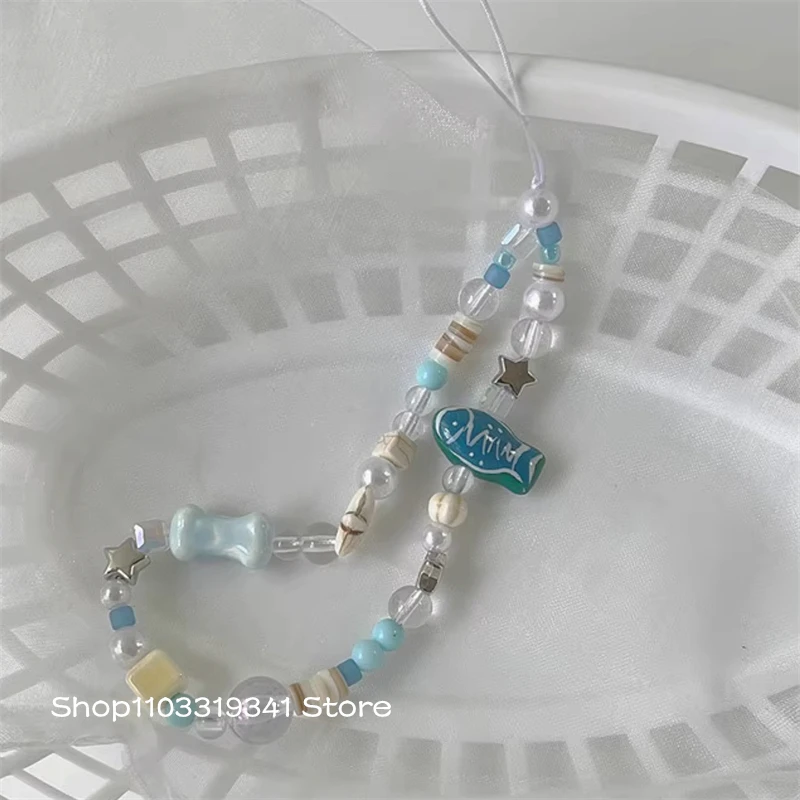 Милая 3D цепочка для телефона с синей рыбой и бисером для чехла для телефона, подвесной ремешок на запястье, модная подвеска для iPhone, Samsung, универсальные аксессуары
Милая 3D цепочка для телефона с синей рыбой и бисером для чехла для телефона, подвесной ремешок на запястье, модная подвеска для iPhone, Samsung, универсальные аксессуары