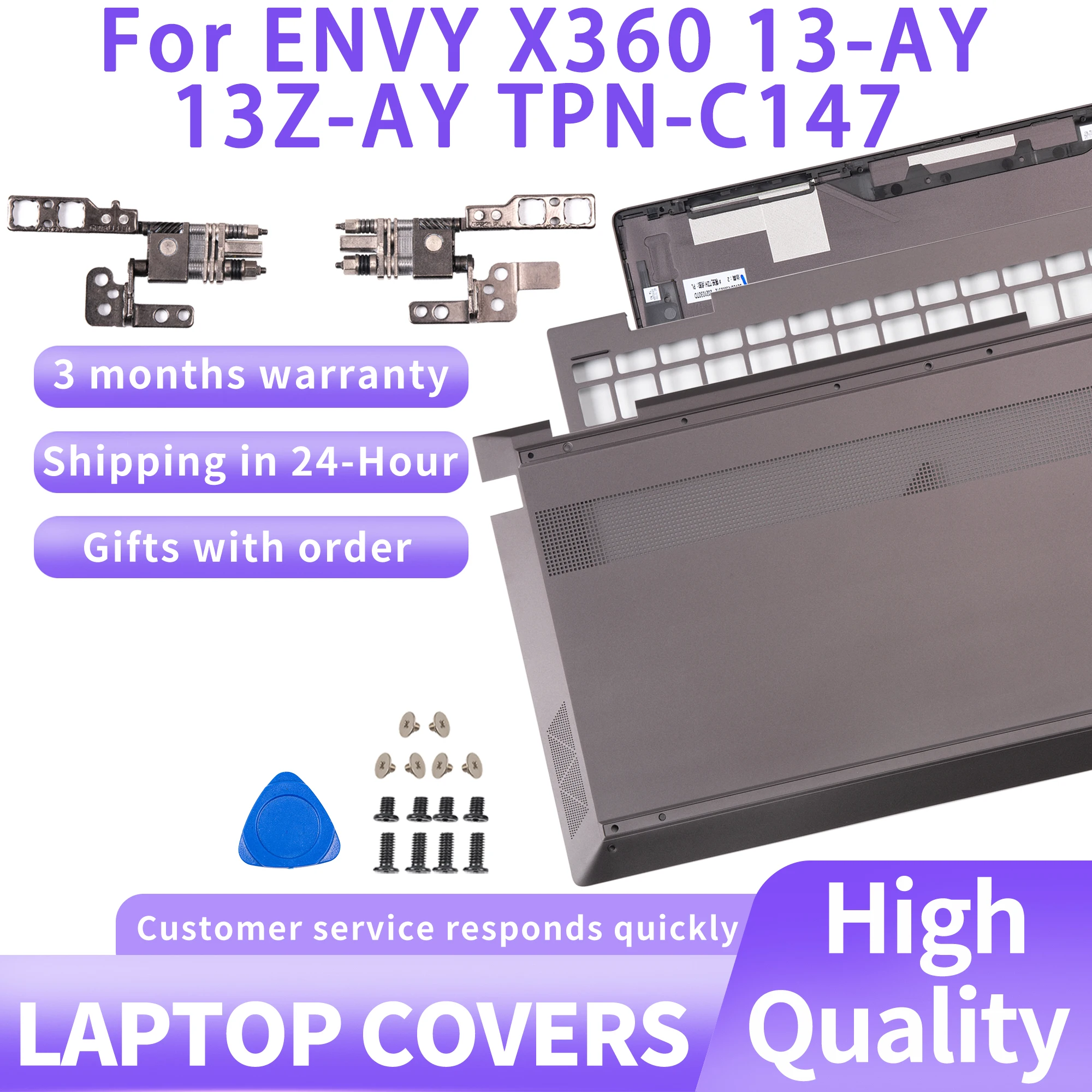 New Covers For Lid ENVY X360 13-AY 13Z-AY TPN-C147 LCD Back Cover Top Lid Case Replace Cover Palmrest Bottom Cover
New Covers For Lid ENVY X360 13-AY 13Z-AY TPN-C147 LCD Back Cover Top Lid Case Replace Cover Palmrest Bottom Cover