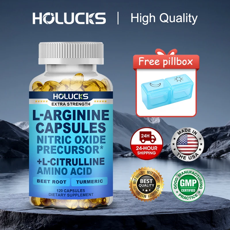 Капсулы HOLUCKS Premium L-Arginine с L-цитруллином и куркумой: Поддержка мышечного роста, восстановления и общего физического состояния
Капсулы HOLUCKS Premium L-Arginine с L-цитруллином и куркумой: Поддержка мышечного роста, восстановления и общего физического состояния