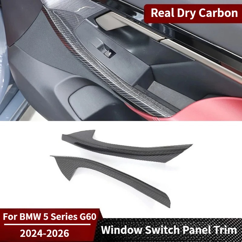 For BMW 5 Series G60 Real Dry Carbon Fiber Side Window Switch button Panel Trim Cover 2024-2025 Interior Mouldings Accessories
For BMW 5 Series G60 Real Dry Carbon Fiber Side Window Switch button Panel Trim Cover 2024-2025 Interior Mouldings Accessories