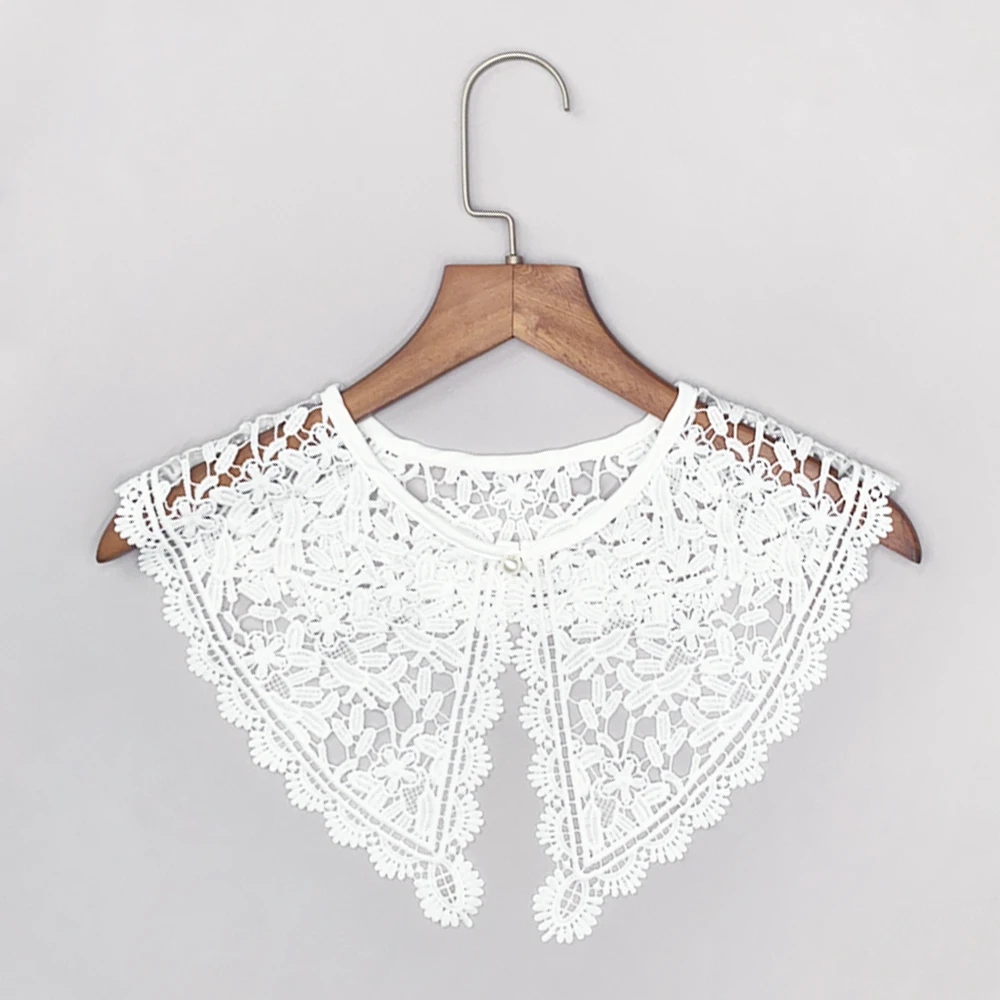 Japanese Women Lace Fake Collar Shawl Wrap Hollow Out Floral Lace Ruffled Trim Necklace Lapel Blouse Student Decor Short Capelet
Japanese Women Lace Fake Collar Shawl Wrap Hollow Out Floral Lace Ruffled Trim Necklace Lapel Blouse Student Decor Short Capelet