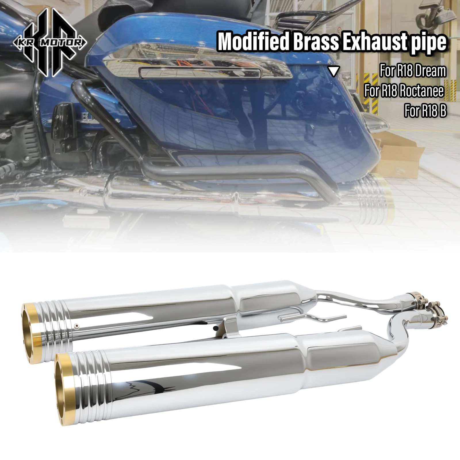 New Exhaust System For Motorcycles Fit For BMW R18 Dream/Roctane/R18 B Modified Brass Exhaust Pipe Tail Copper Exhaust Chrome
New Exhaust System For Motorcycles Fit For BMW R18 Dream/Roctane/R18 B Modified Brass Exhaust Pipe Tail Copper Exhaust Chrome