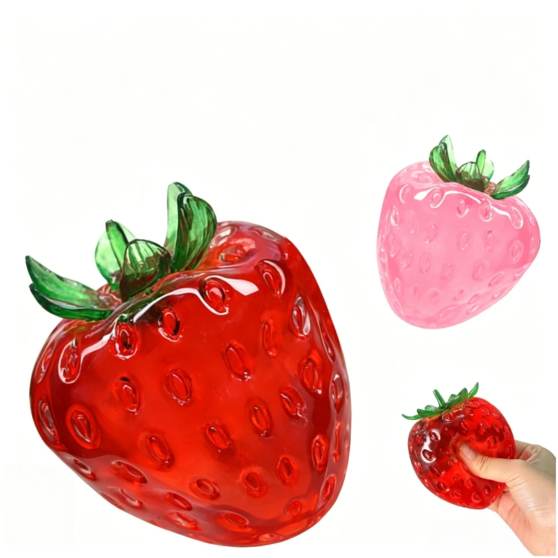 New Style Large Strawberry Fruit Stress Relief Squeezable Toy with Thin Skin, Vaseline, Coconut Oil,Slow-Rebound and Non-Rebound
New Style Large Strawberry Fruit Stress Relief Squeezable Toy with Thin Skin, Vaseline, Coconut Oil,Slow-Rebound and Non-Rebound