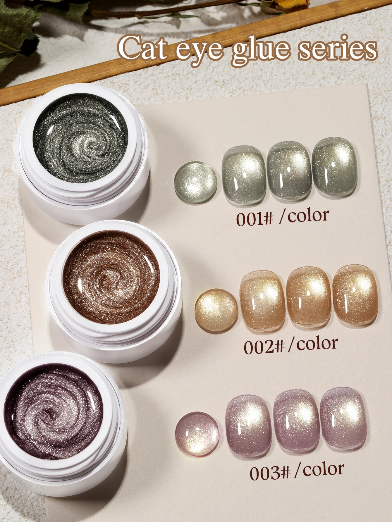 3 Colors 5g Cat's Eye Gel Nail Polish -Magnetic UV/LED Soak-Off Varnish for Stunning Manicures
3 Colors 5g Cat's Eye Gel Nail Polish -Magnetic UV/LED Soak-Off Varnish for Stunning Manicures