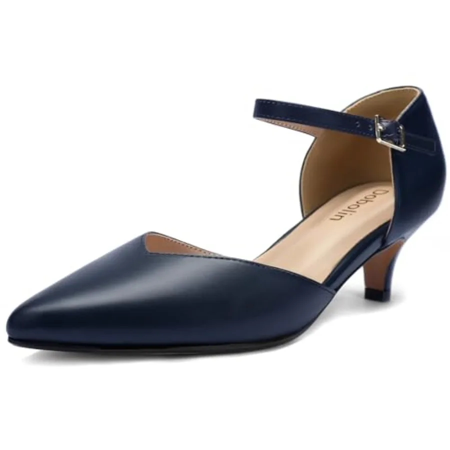 Comfort Kitten Heels Pumps for Women Low Heels Ankle Strap Elegant Pointed Closed Toe Dress Dance Shoes for Party Wedding
Comfort Kitten Heels Pumps for Women Low Heels Ankle Strap Elegant Pointed Closed Toe Dress Dance Shoes for Party Wedding