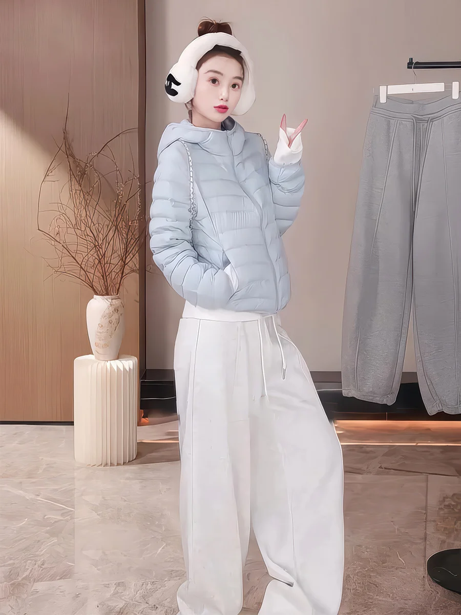 Light Blue ort Hooded down Jaet Women's 2025 Autumn Winter 90 White Du Feather Lightweight Warm Slimming Versatile Oute...
Light Blue ort Hooded down Jaet Women's 2025 Autumn Winter 90 White Du Feather Lightweight Warm Slimming Versatile Oute...