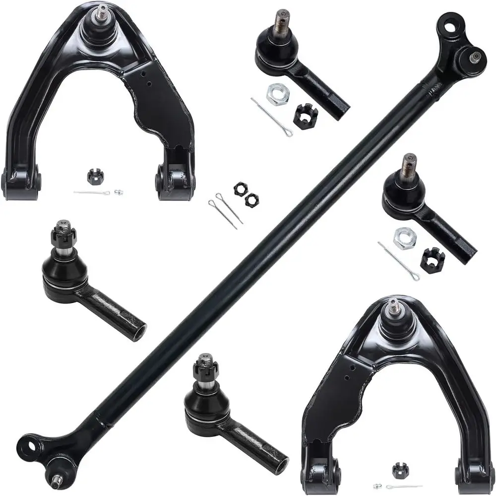 Front 7pc Control Arms Kit for 2000-2004 Nissan Xterra, 2 Upper Arms w/Ball Joints, 4 Tie Rods, Center Link Replacement
Front 7pc Control Arms Kit for 2000-2004 Nissan Xterra, 2 Upper Arms w/Ball Joints, 4 Tie Rods, Center Link Replacement