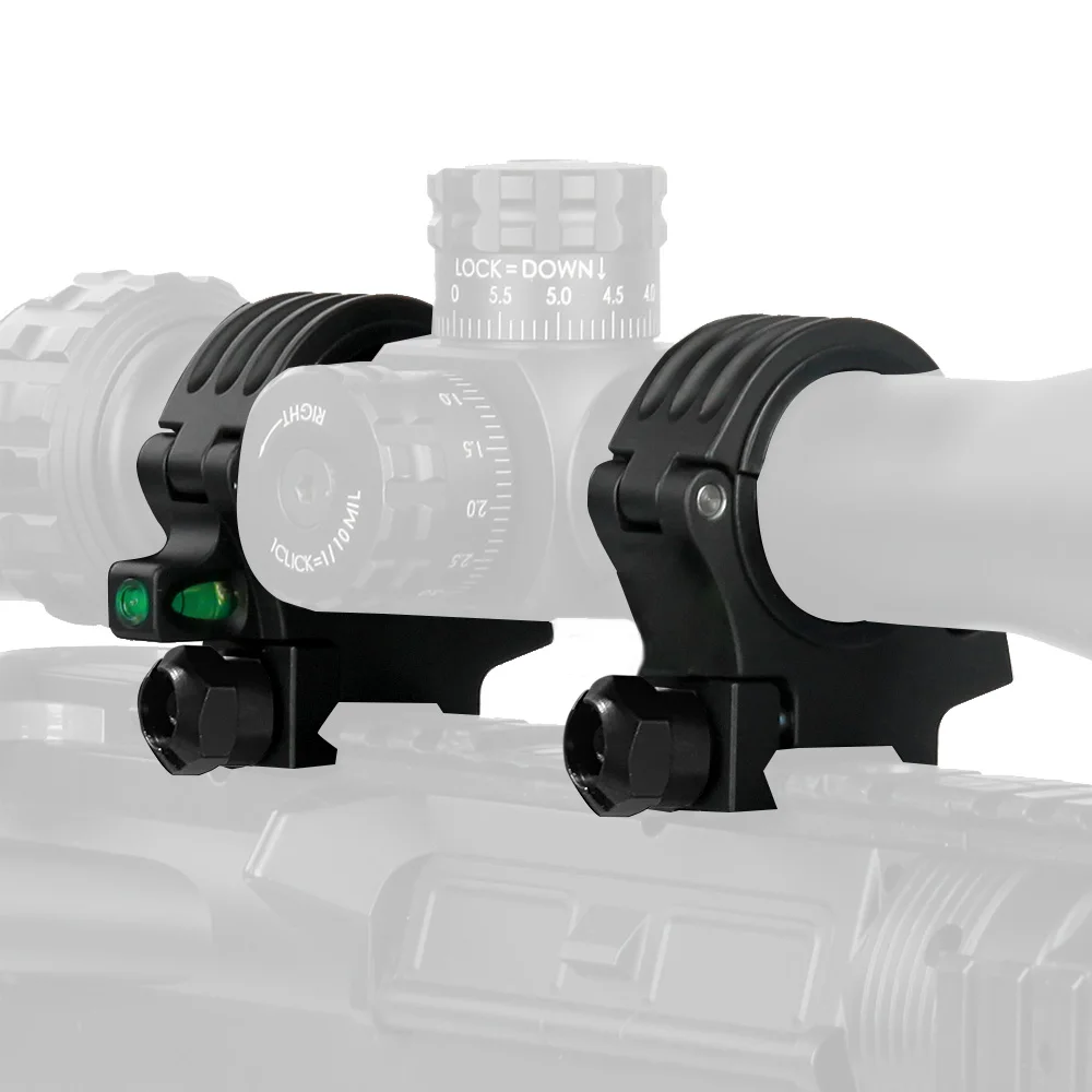 CANIS SPORT INC 30-35mm Tactical Scope Rings with Bubble Level,Center height 26-39mm Aluminum fit for Shooting Accessories
CANIS SPORT INC 30-35mm Tactical Scope Rings with Bubble Level,Center height 26-39mm Aluminum fit for Shooting Accessories