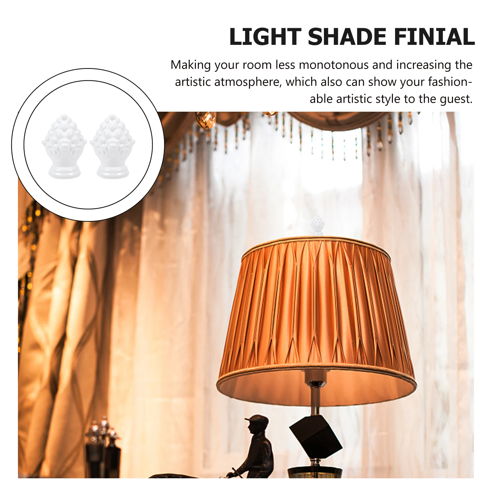 2Pcs Bull Horn Lamp Finial Zinc Alloy Decorative Table Lampshade Holder Knobs Light Accessories Modern Style
2Pcs Bull Horn Lamp Finial Zinc Alloy Decorative Table Lampshade Holder Knobs Light Accessories Modern Style