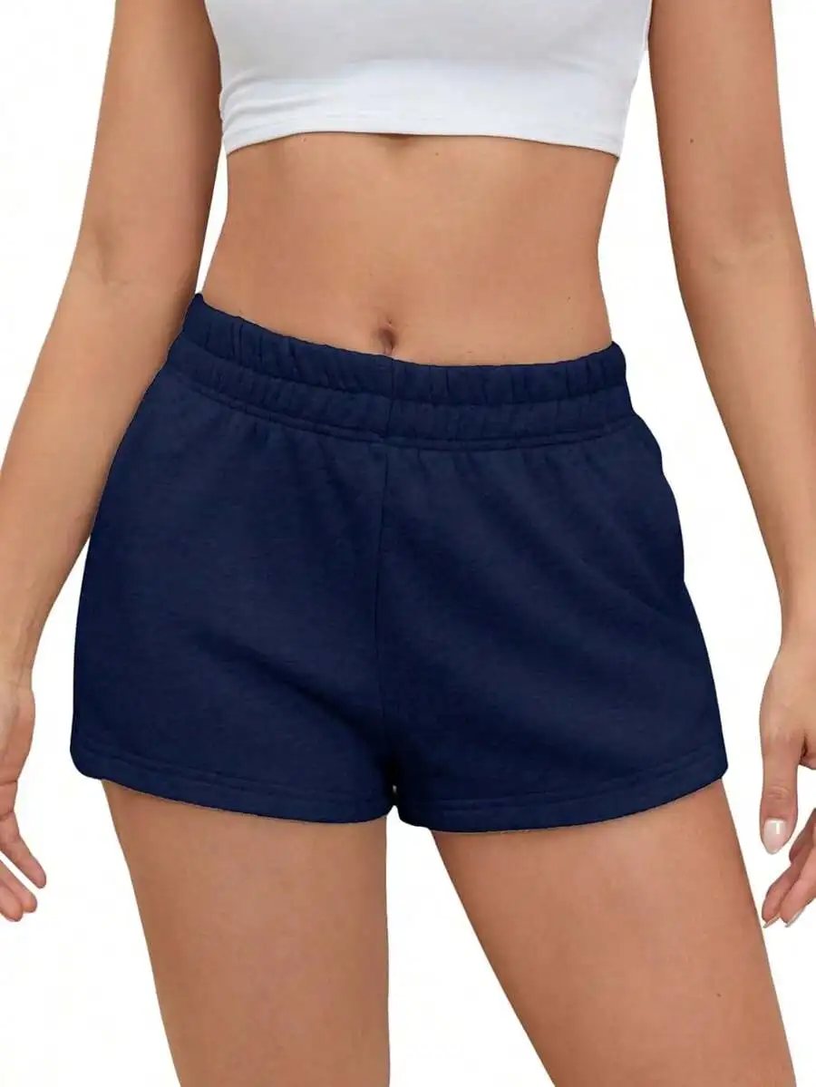 Womens High Waist Elastic Sweat Shorts With Pockets Casual Lounge Running Yoga Shorts
Womens High Waist Elastic Sweat Shorts With Pockets Casual Lounge Running Yoga Shorts