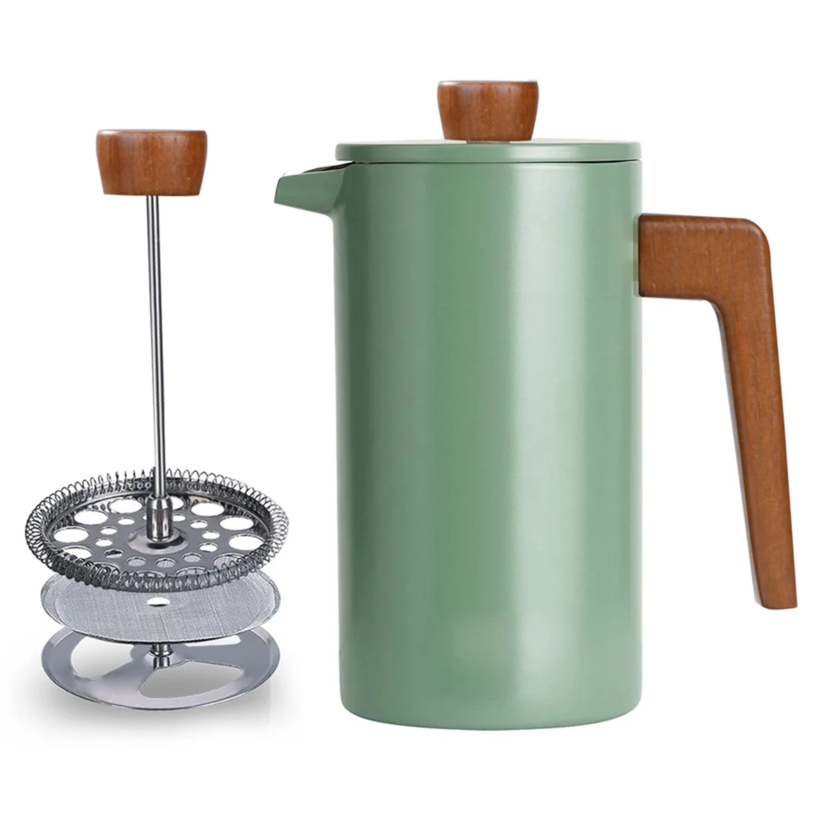 French Press Coffee Maker with Real Wood Handle Double Wall Insulation Hand Pour Coffee Maker for Coffee
French Press Coffee Maker with Real Wood Handle Double Wall Insulation Hand Pour Coffee Maker for Coffee