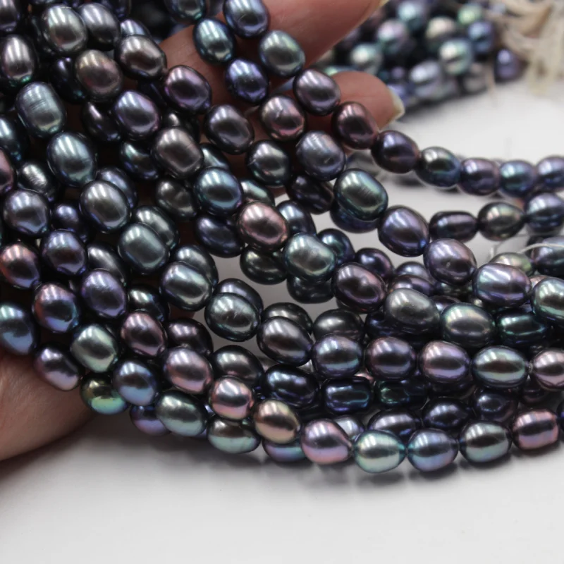 Fresh water loose pearldiyBracelet Necklace with Beads 7-8mmBlack Dyed Bead Straight Chain Semi-Finished Necklace
Fresh water loose pearldiyBracelet Necklace with Beads 7-8mmBlack Dyed Bead Straight Chain Semi-Finished Necklace