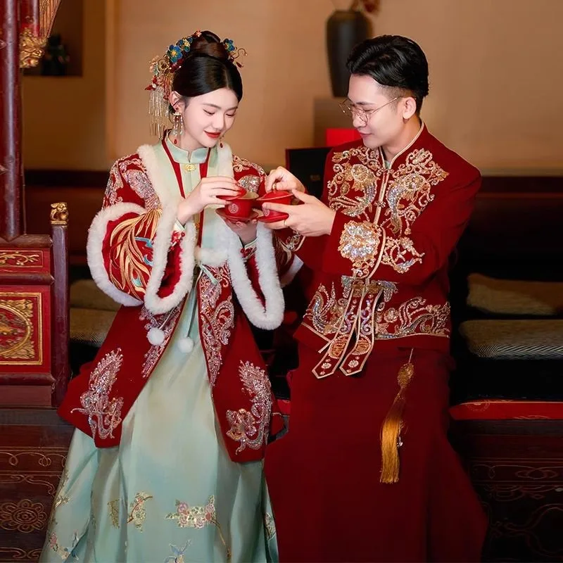 Новый комплект красного платья в китайском стиле с улучшенным темпераментом Хань
Новый комплект красного платья в китайском стиле с улучшенным темпераментом Хань