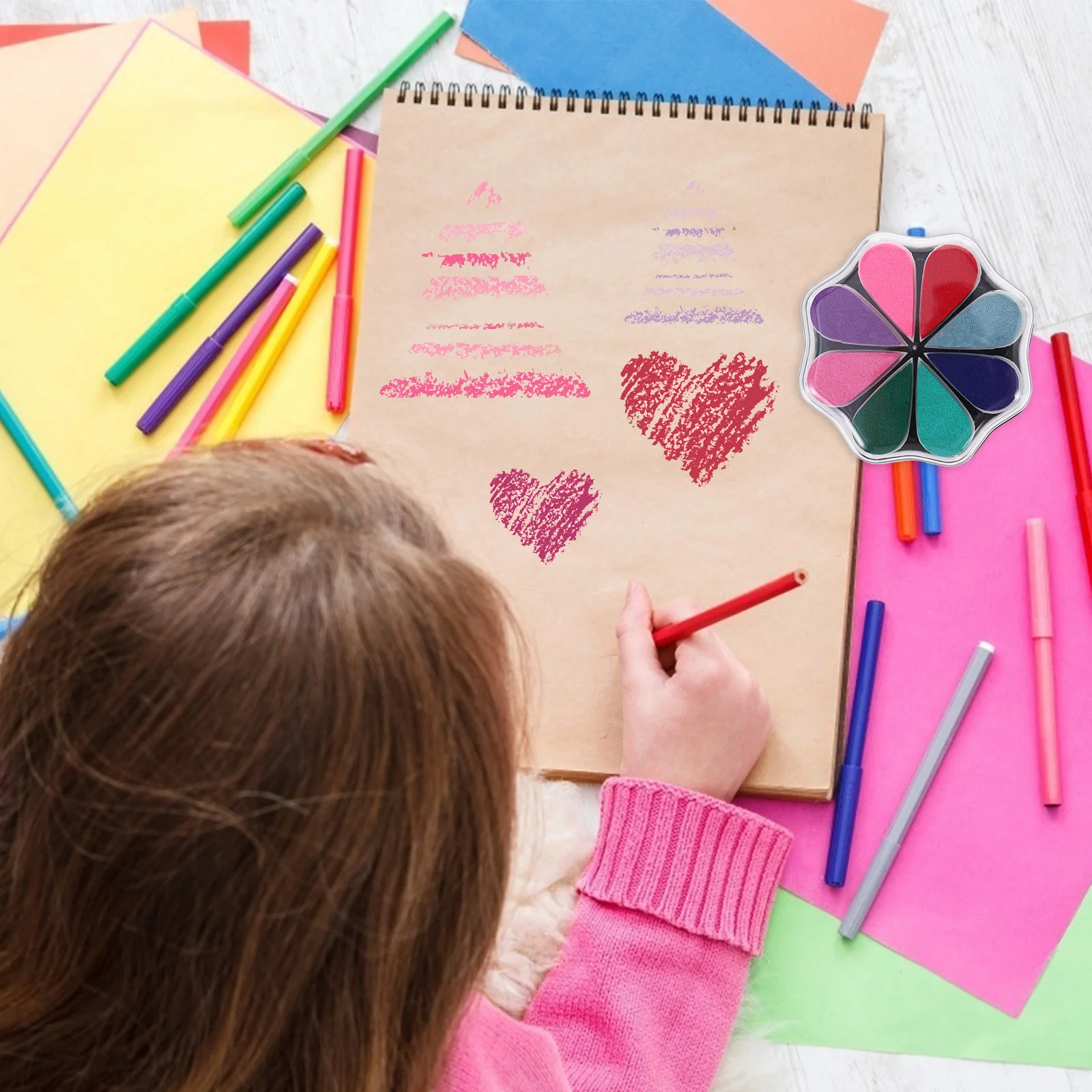 Craft Ink Pad Multicolor Stamps Partner for DIY Classes Wall Painting Nursery Ink Pad DIY Craft Supplies
Craft Ink Pad Multicolor Stamps Partner for DIY Classes Wall Painting Nursery Ink Pad DIY Craft Supplies