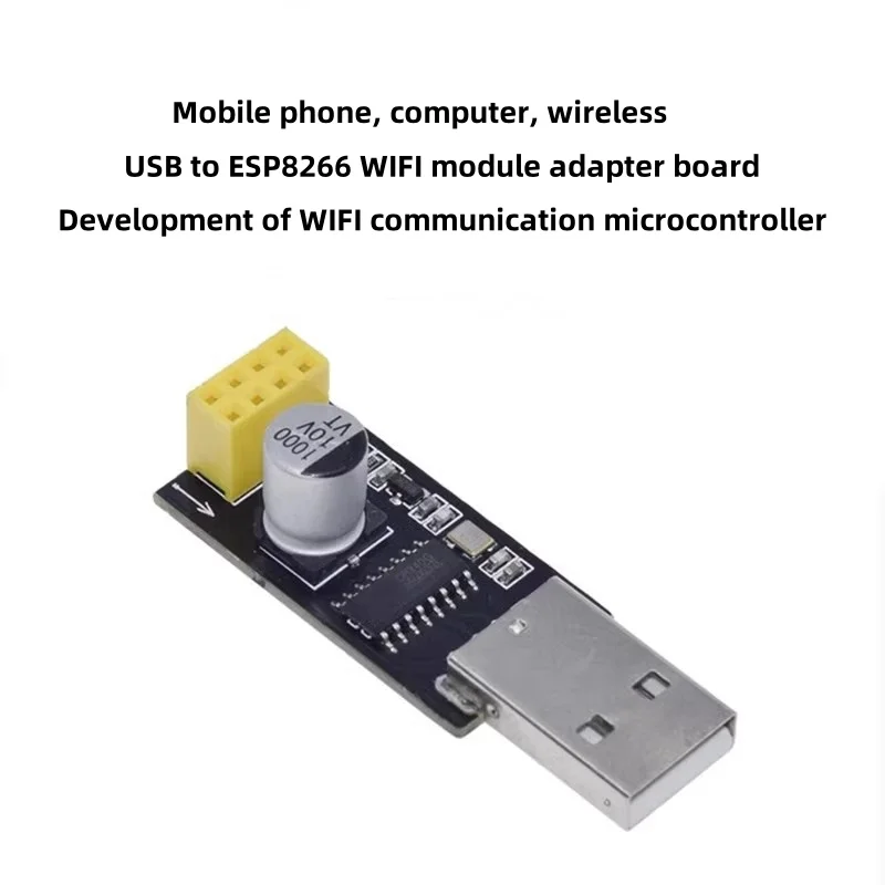 USB WIFI Module Adapter Board for ESP8266 Microcontroller Wireless Communication Development for Mobile Phones & Computers
USB WIFI Module Adapter Board for ESP8266 Microcontroller Wireless Communication Development for Mobile Phones & Computers