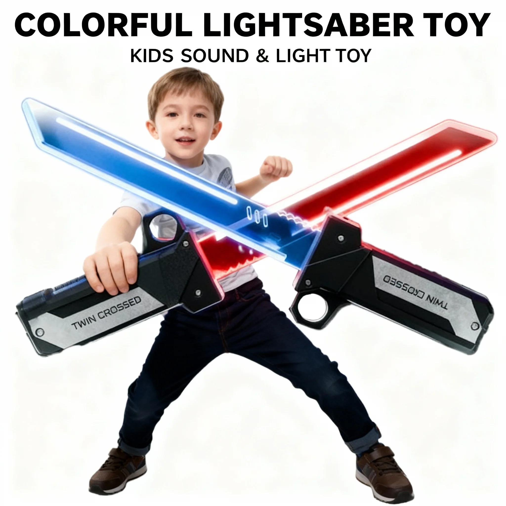 Детская игрушка-световой меч с цветными световыми и звуковыми эффектами, 7 цветов, светящийся лазерный меч, выдвижной световой фонарь-палка
Детская игрушка-световой меч с цветными световыми и звуковыми эффектами, 7 цветов, светящийся лазерный меч, выдвижной световой фонарь-палка