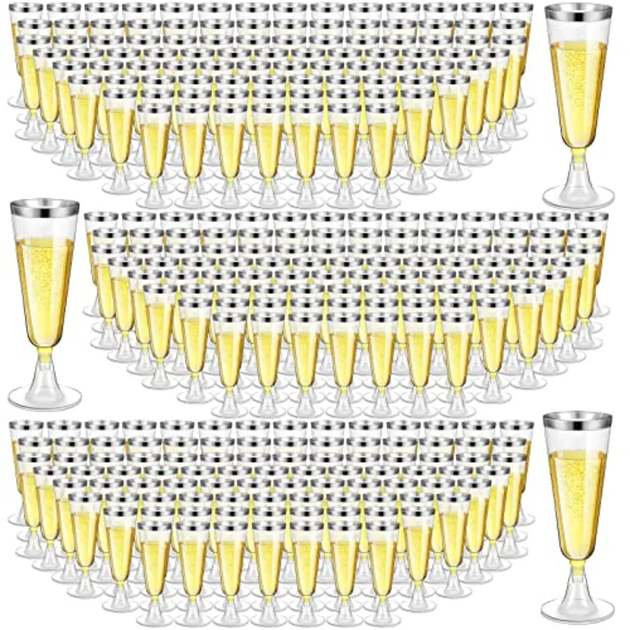 300 Pcs Plastic Champagne Flutes Bulk 4.5 oz Clear Disposable Champagne Flutes med Toasting Glasses for Wedding Birthday Annive
300 Pcs Plastic Champagne Flutes Bulk 4.5 oz Clear Disposable Champagne Flutes med Toasting Glasses for Wedding Birthday Annive