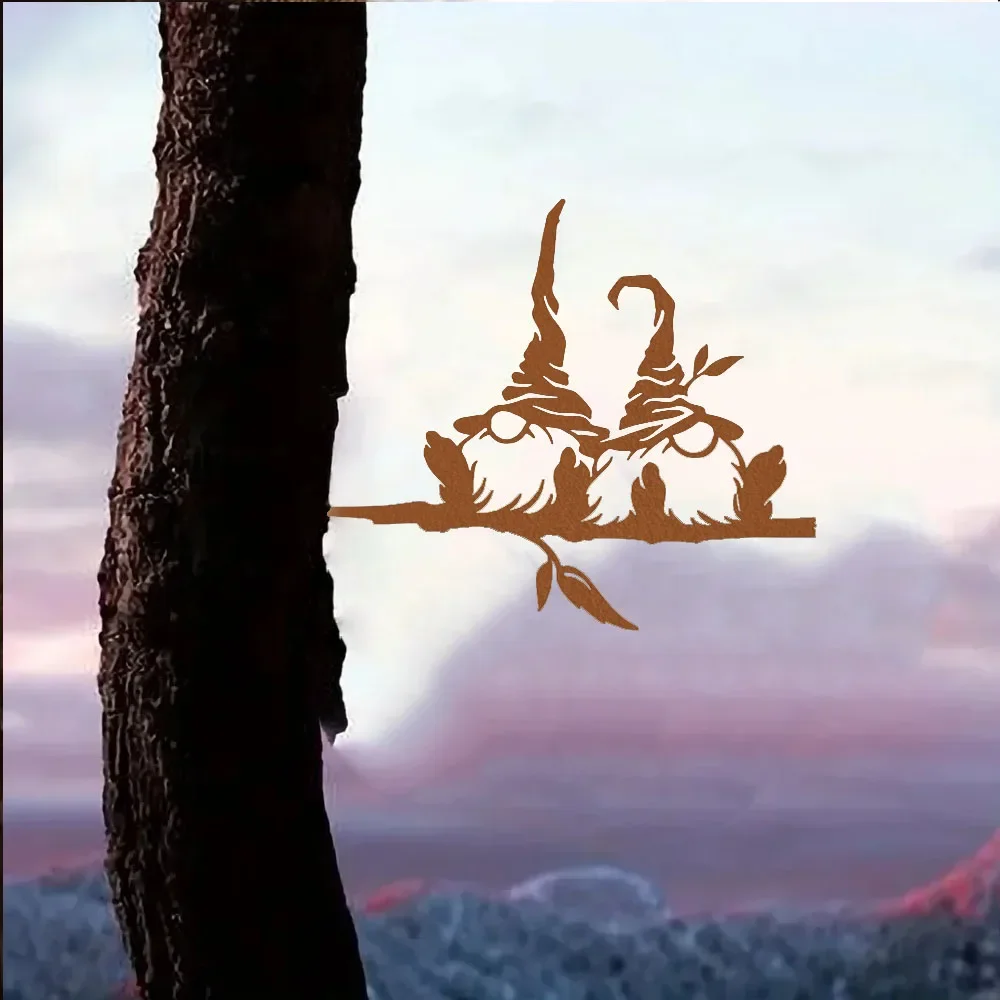 1pc Metal Branch with 2 Gnomes and Mushrooms - Make Your Outdoor Spaces Magical with this Captivating Yard Art.
1pc Metal Branch with 2 Gnomes and Mushrooms - Make Your Outdoor Spaces Magical with this Captivating Yard Art.
