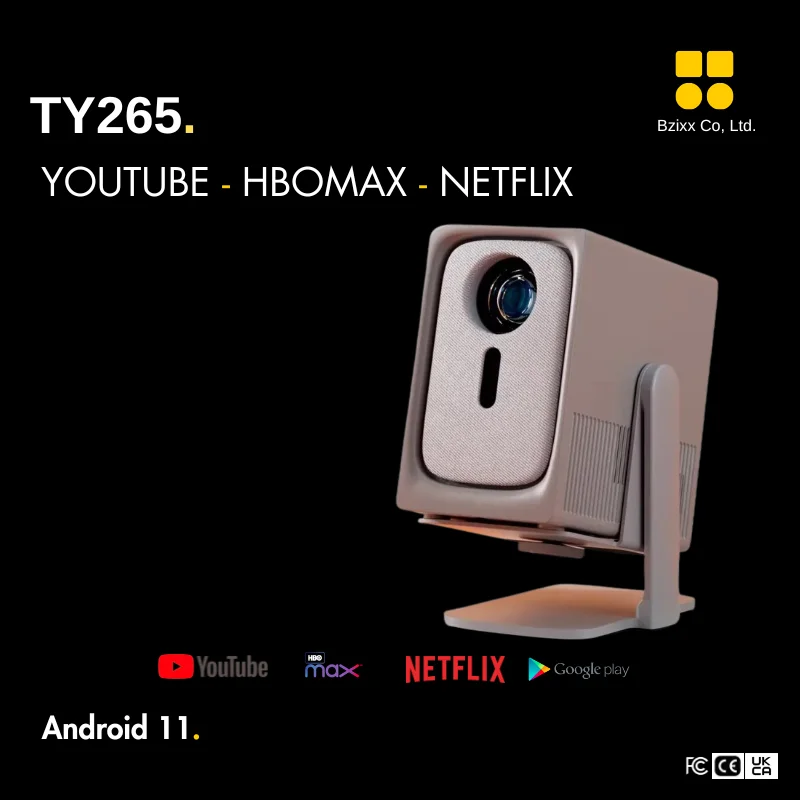 Умный HD-проектор TY265 с электрической фокусировкой, 1920x1080p, поддержка 4K, портативный, поворот на 230 градусов, 1000 ANSI, Android 11, MEMC
Умный HD-проектор TY265 с электрической фокусировкой, 1920x1080p, поддержка 4K, портативный, поворот на 230 градусов, 1000 ANSI, Android 11, MEMC