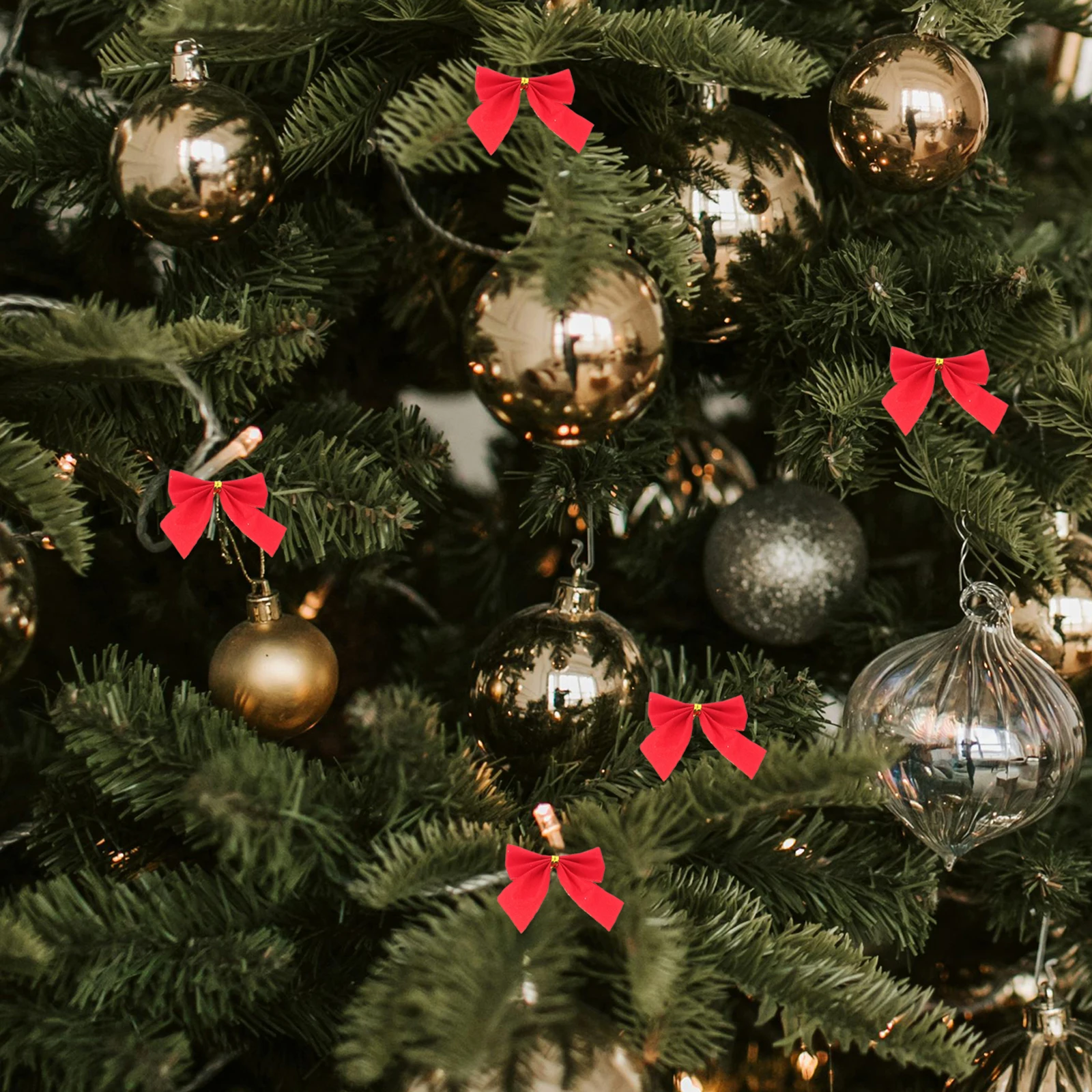 12pcs Christmas Ornaments Bowknot Hanging Decorations Red Color 5x6cm Size Festive DIY Christmas Bowknot Decor
12pcs Christmas Ornaments Bowknot Hanging Decorations Red Color 5x6cm Size Festive DIY Christmas Bowknot Decor