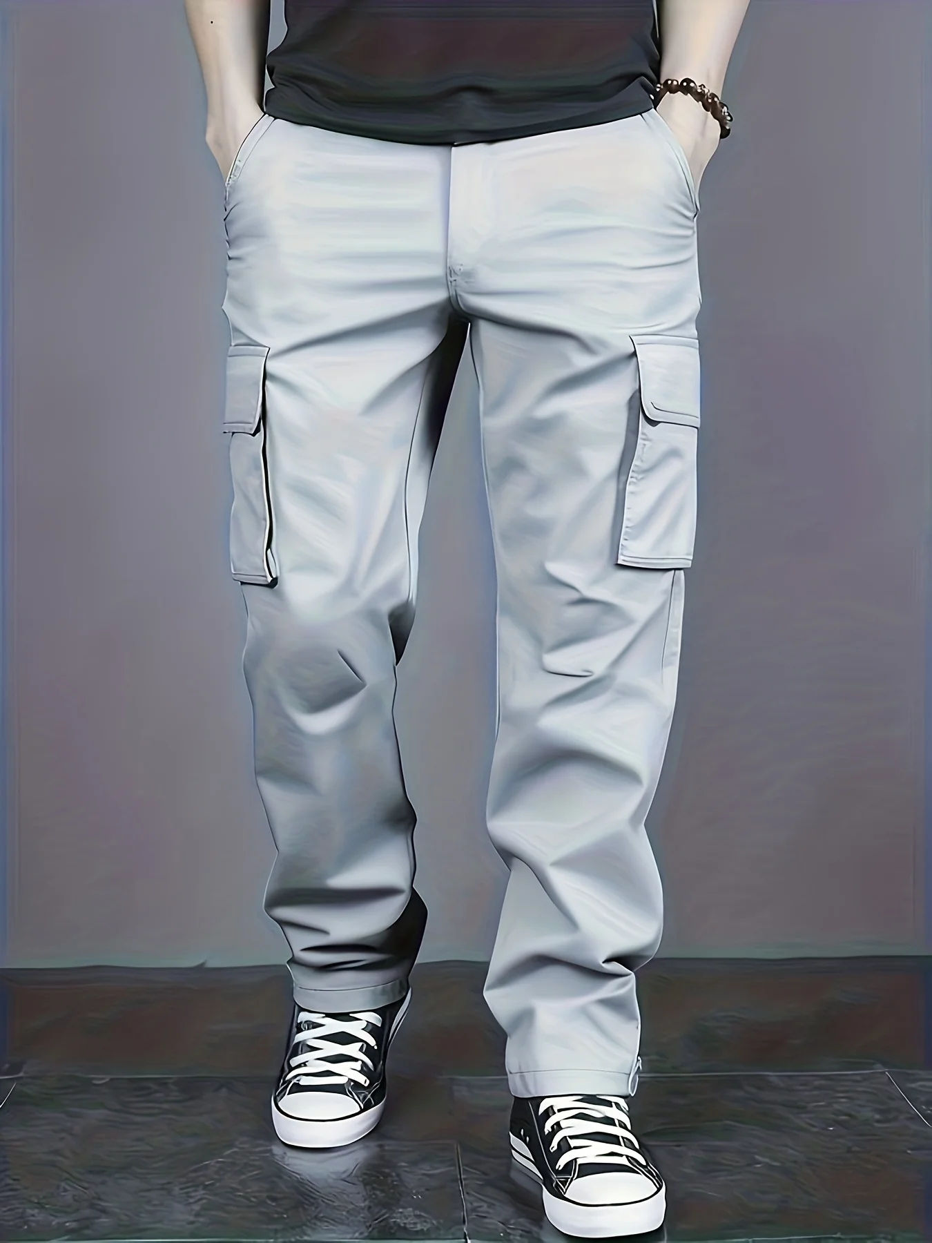 2025European men's casual workwear sports pants with drawstring at waist, jogging and hiking, loose waistband and pocket
2025European men's casual workwear sports pants with drawstring at waist, jogging and hiking, loose waistband and pocket