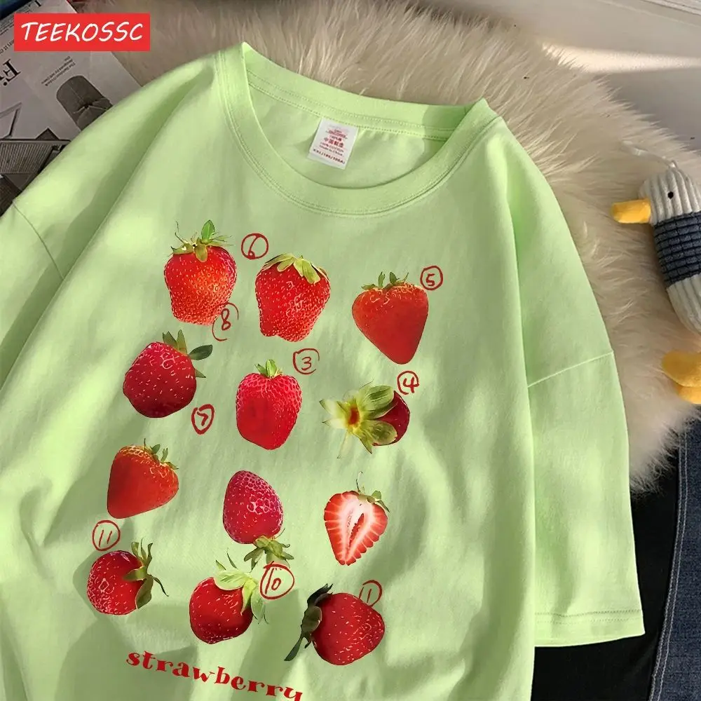 00% Cotton Women's T-irt Cute Fre Stberries Printed Cleanfit Sle Other Material Ladies Faion Winter Collection
00% Cotton Women's T-irt Cute Fre Stberries Printed Cleanfit Sle Other Material Ladies Faion Winter Collection