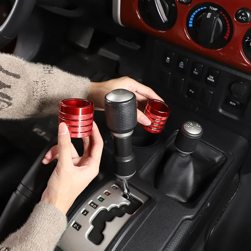 For Toyota FJ Cruiser 2007-2021 Aluminum Alloy Red Car Gear Grip Head Shift Knob Protection Cover Trim Car Accessories
For Toyota FJ Cruiser 2007-2021 Aluminum Alloy Red Car Gear Grip Head Shift Knob Protection Cover Trim Car Accessories
