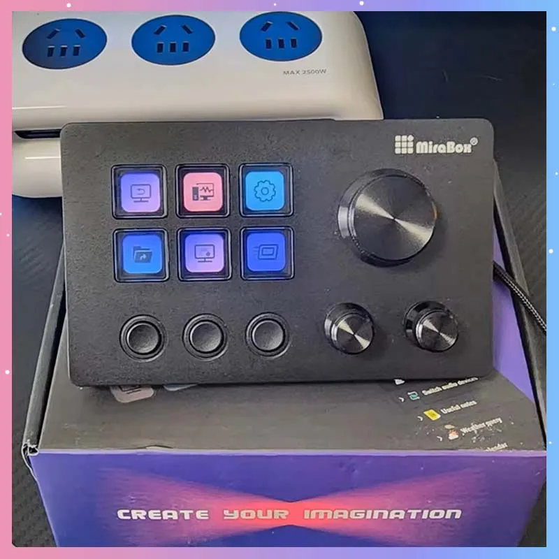 Streamdeck Mirabox N3 Keypad With Screen Knob Customization Macro Mini Keyboard Visual Desktop Console For PC Gaming Live Stream
Streamdeck Mirabox N3 Keypad With Screen Knob Customization Macro Mini Keyboard Visual Desktop Console For PC Gaming Live Stream