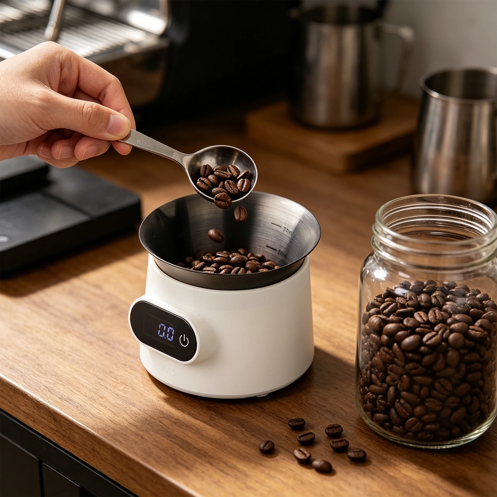 Coffee Scale Display Tray Electronic Digital Dosing Shot Cup Precise Scale Bean Measuring Cup Barista Tools Espresso Accessories
Coffee Scale Display Tray Electronic Digital Dosing Shot Cup Precise Scale Bean Measuring Cup Barista Tools Espresso Accessories