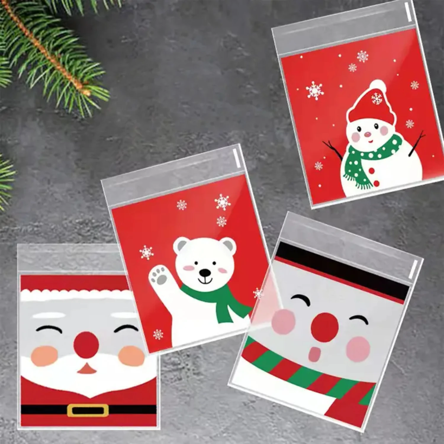 Festive Christmas Snowman Self-Adhesive Packaging Bags - 50pcs of Cheerful and Colorful Goodie Bags for Beer, Santa Snacks and C
Festive Christmas Snowman Self-Adhesive Packaging Bags - 50pcs of Cheerful and Colorful Goodie Bags for Beer, Santa Snacks and C