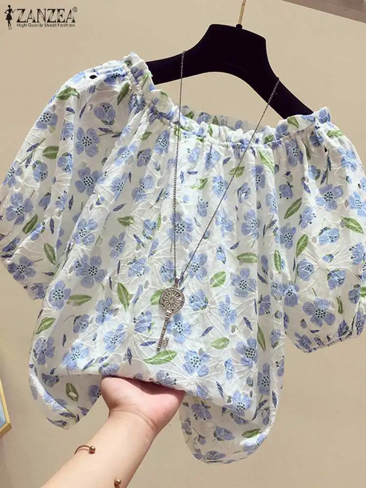 Рубашка ZANZEA женская с цветочной вышивкой, элегантная Рабочая блузка с круглым вырезом и коротким рукавом, богемный праздничный Топ, туника, лето
Рубашка ZANZEA женская с цветочной вышивкой, элегантная Рабочая блузка с круглым вырезом и коротким рукавом, богемный праздничный Топ, туника, лето