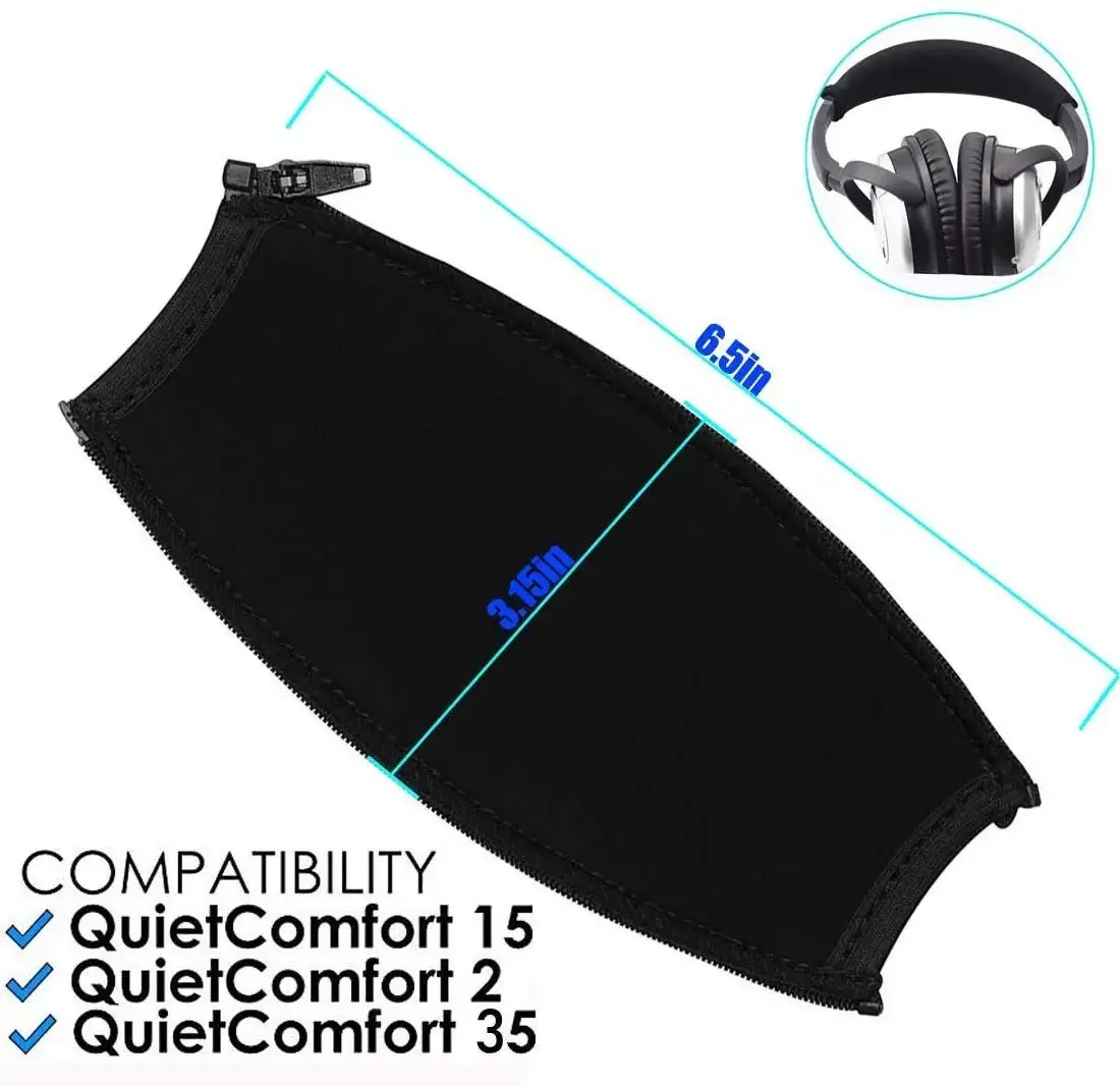 Headband Cover Suitable for Bose QuietComfort QC 35 QC 15 QC 2 Headphones zipper Headband Protector (Black + No Tool Needed)
Headband Cover Suitable for Bose QuietComfort QC 35 QC 15 QC 2 Headphones zipper Headband Protector (Black + No Tool Needed)