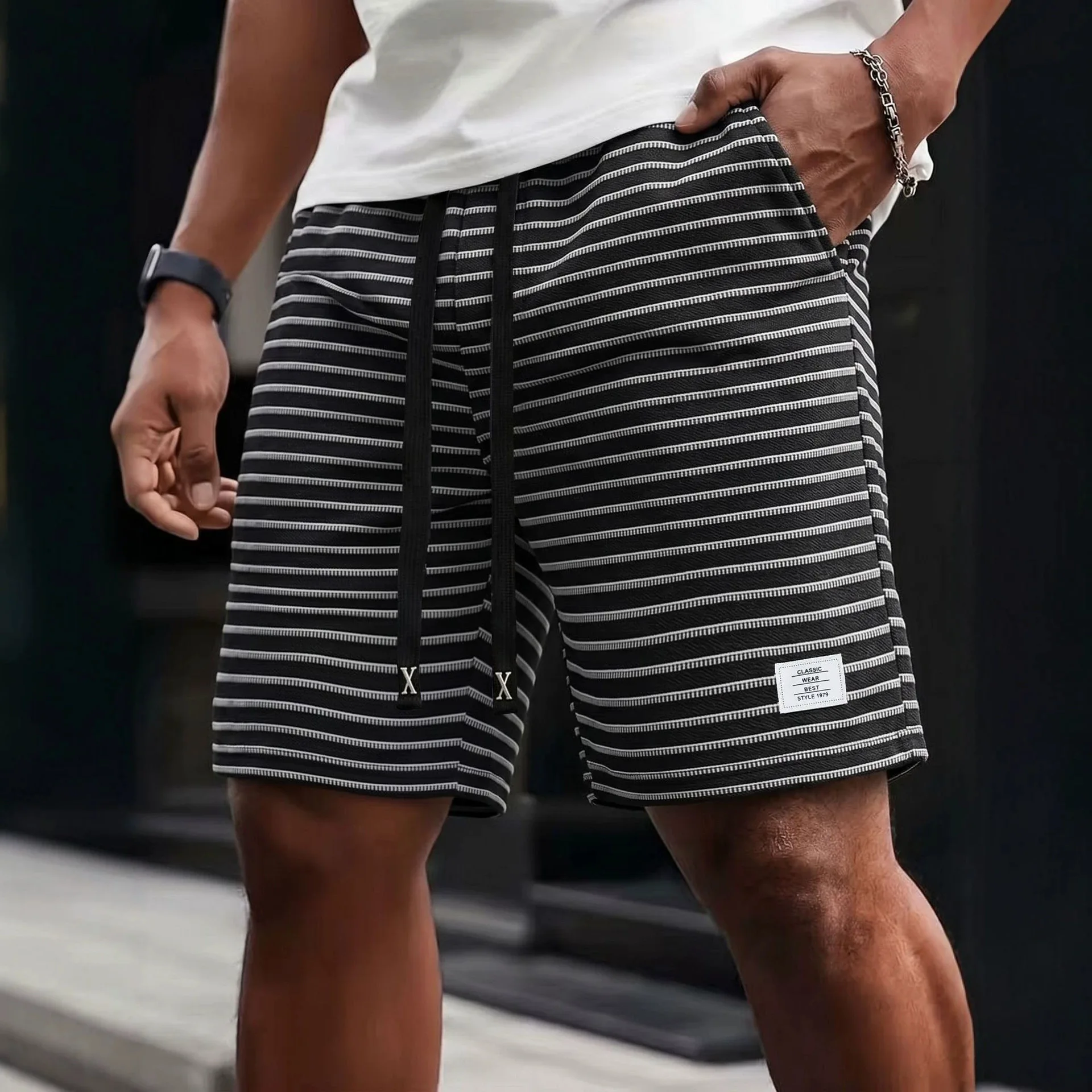 2026 Summer Men Retro Striped Shorts Waffle Shorts Loose Breathable Beach Casual Jogger Short Pants Male Shorts for Men
2026 Summer Men Retro Striped Shorts Waffle Shorts Loose Breathable Beach Casual Jogger Short Pants Male Shorts for Men