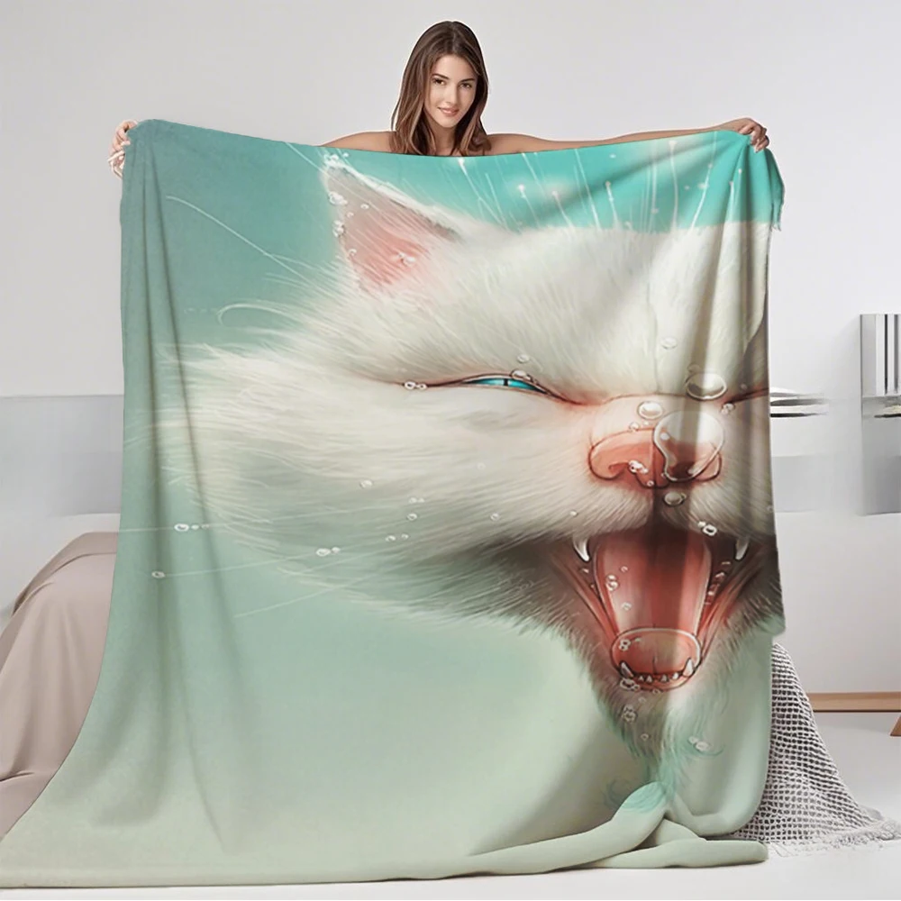 Zen Flannel Blankets The Water Kitty Throw Blanket Bedcover Anti-Pillingblanket For Couples Wheelchair Picnic Daily
Zen Flannel Blankets The Water Kitty Throw Blanket Bedcover Anti-Pillingblanket For Couples Wheelchair Picnic Daily
