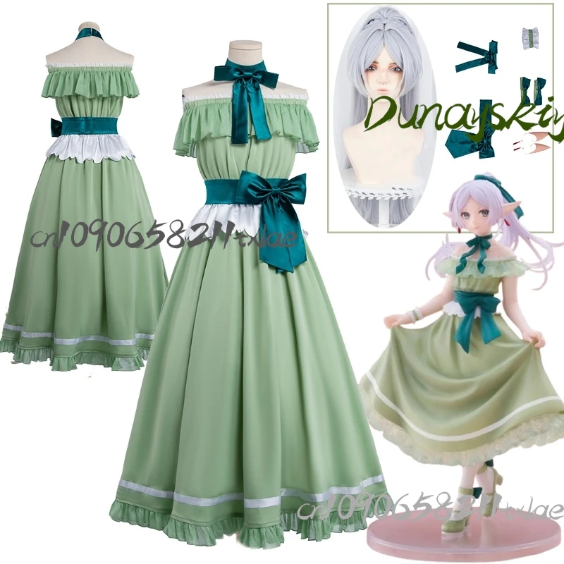 Frieren: Beyond Journey's End New Frieren Women Cosplay Costumes Wig Green One Shoulder Green Dress Party Daily Carnival Stage
Frieren: Beyond Journey's End New Frieren Women Cosplay Costumes Wig Green One Shoulder Green Dress Party Daily Carnival Stage