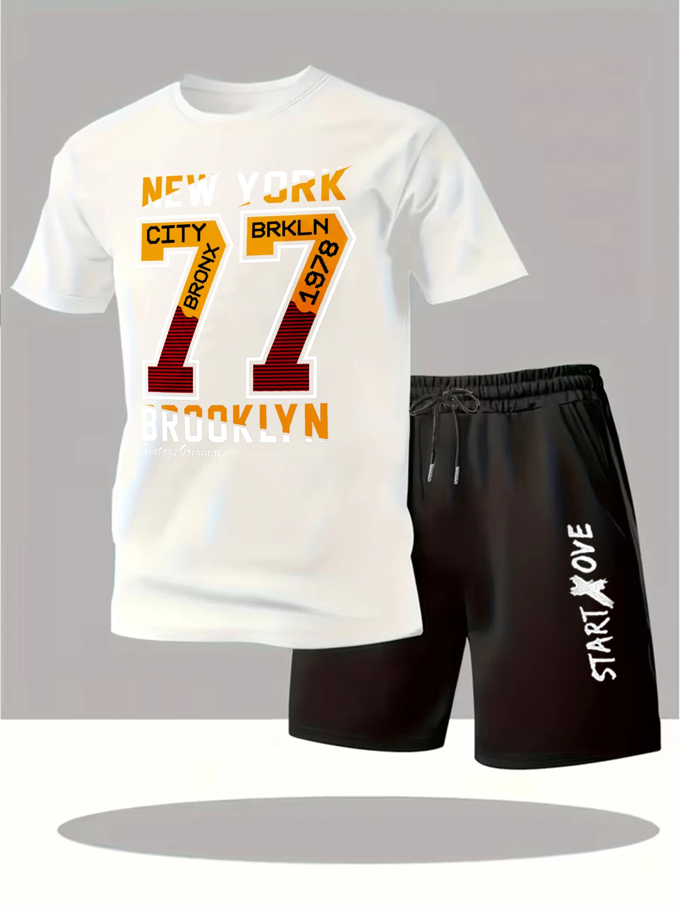 Мужские комплекты 2025: Новинка! Модный костюм с коротким рукавом и принтом, спортивный костюм для мужчин, комплект одежды с принтом для мужчин
Мужские комплекты 2025: Новинка! Модный костюм с коротким рукавом и принтом, спортивный костюм для мужчин, комплект одежды с принтом для мужчин