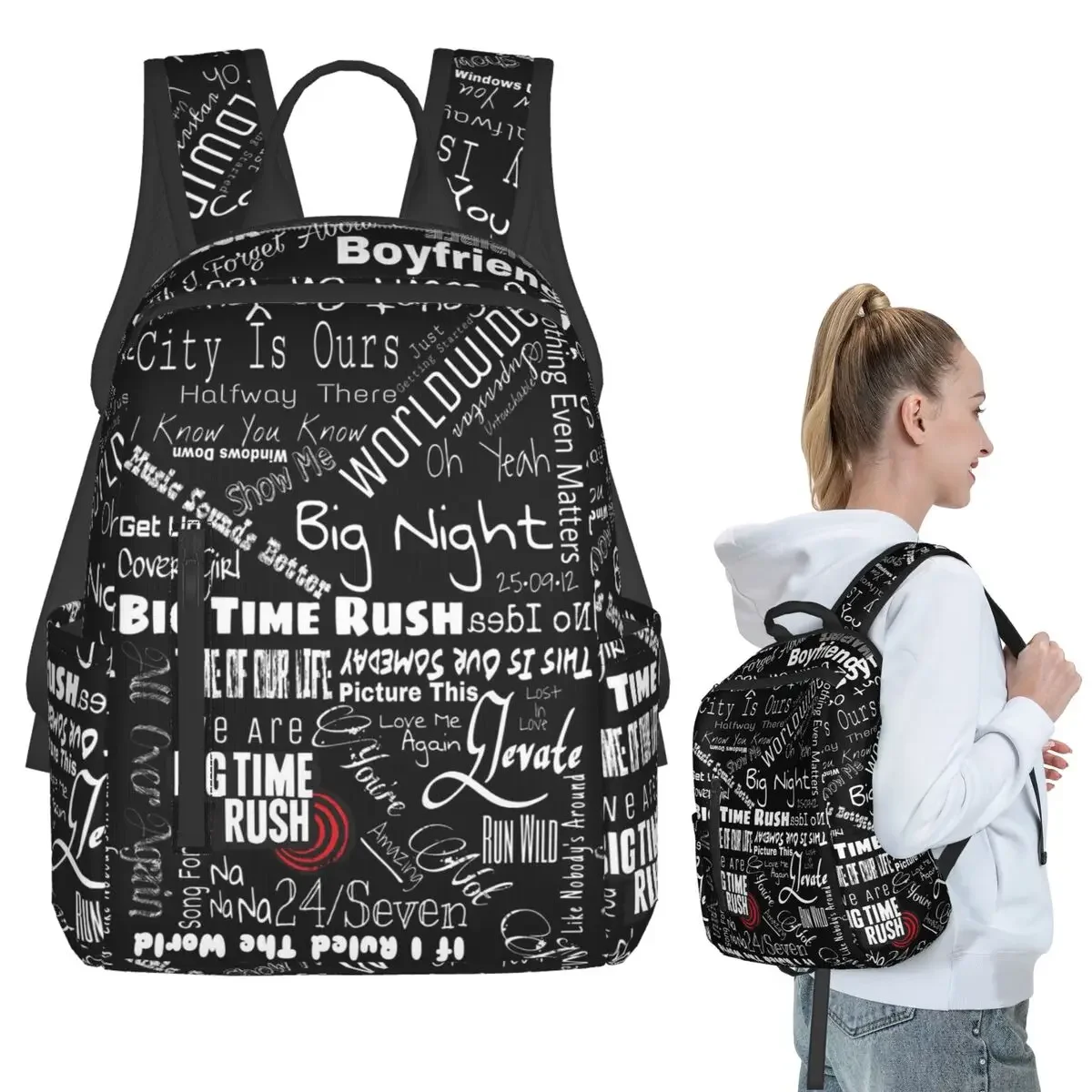 Big Time Rush Band Backpack Student Boys Girls BookBag Children School Bag Laptop Shoulder Bags for Men Women
Big Time Rush Band Backpack Student Boys Girls BookBag Children School Bag Laptop Shoulder Bags for Men Women