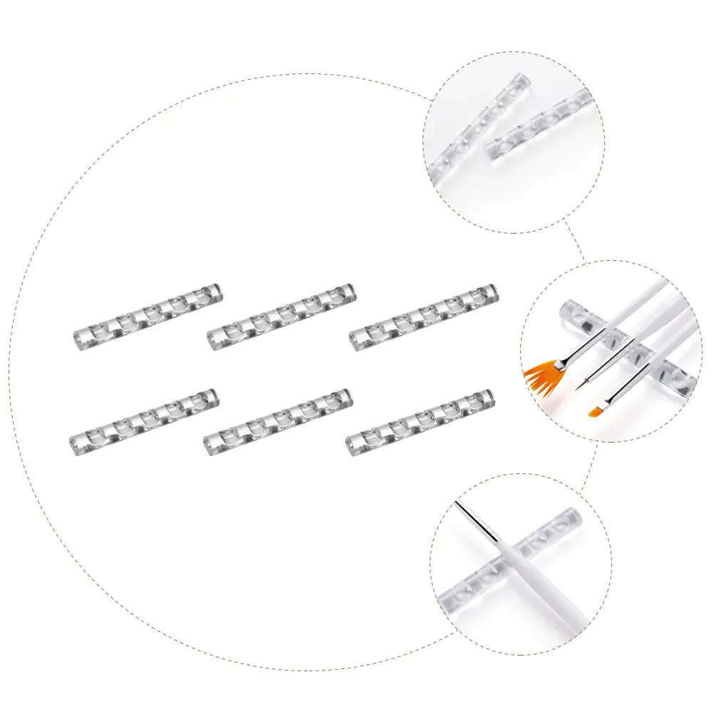 6 Pcs Penholder Nail Art Brush Case Clear Stand Crystal Tray for Desk Acrylic Display Storage 
6 Pcs Penholder Nail Art Brush Case Clear Stand Crystal Tray for Desk Acrylic Display Storage