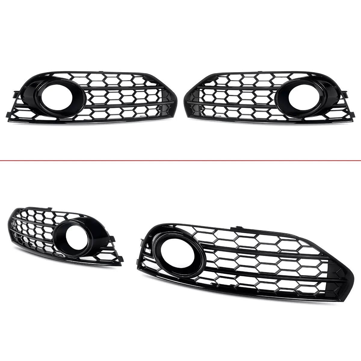 Front Fog Light Cover Grille For Audi A4 B8 B8.5 Allroad 2009-2015 Glossy Black Front Left Right Fog Lamp Covers Framework Trim
Front Fog Light Cover Grille For Audi A4 B8 B8.5 Allroad 2009-2015 Glossy Black Front Left Right Fog Lamp Covers Framework Trim