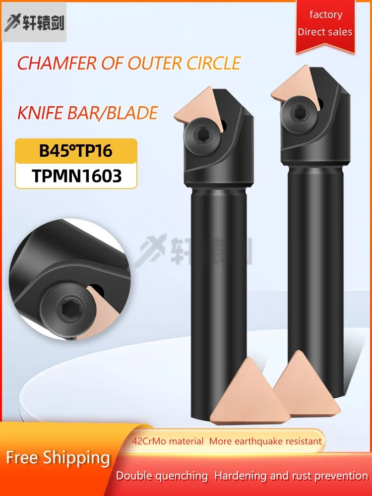 TPKN1603 Фрезерные вставки из твердого сплава B45 TP16 C20T1-120ap6-25 Уплощенные держатели ножей для снятия фаски Фрезерный станок с ЧПУ Оправка
TPKN1603 Фрезерные вставки из твердого сплава B45 TP16 C20T1-120ap6-25 Уплощенные держатели ножей для снятия фаски Фрезерный станок с ЧПУ Оправка