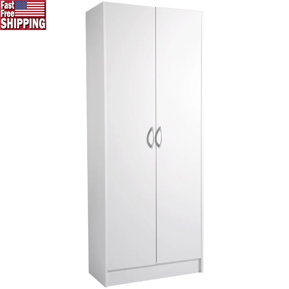 60 Inch Pantry Cabinet 2 Doors 4 Shelves Kitchen Storage Organizer Adjustable Shelving Durable MDF Soft Close Hinges Easy
60 Inch Pantry Cabinet 2 Doors 4 Shelves Kitchen Storage Organizer Adjustable Shelving Durable MDF Soft Close Hinges Easy