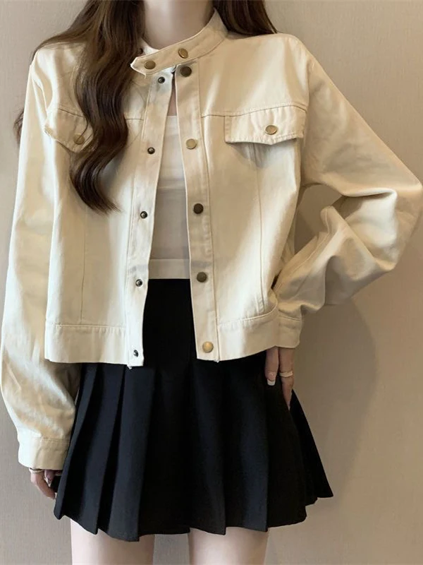 plus Size Women's Long Sleeve Stand Collar Brown Jacket Loose Fit Short Style Retro Coat Trendy for Autumn Season Slimming Ef...
plus Size Women's Long Sleeve Stand Collar Brown Jacket Loose Fit Short Style Retro Coat Trendy for Autumn Season Slimming Ef...