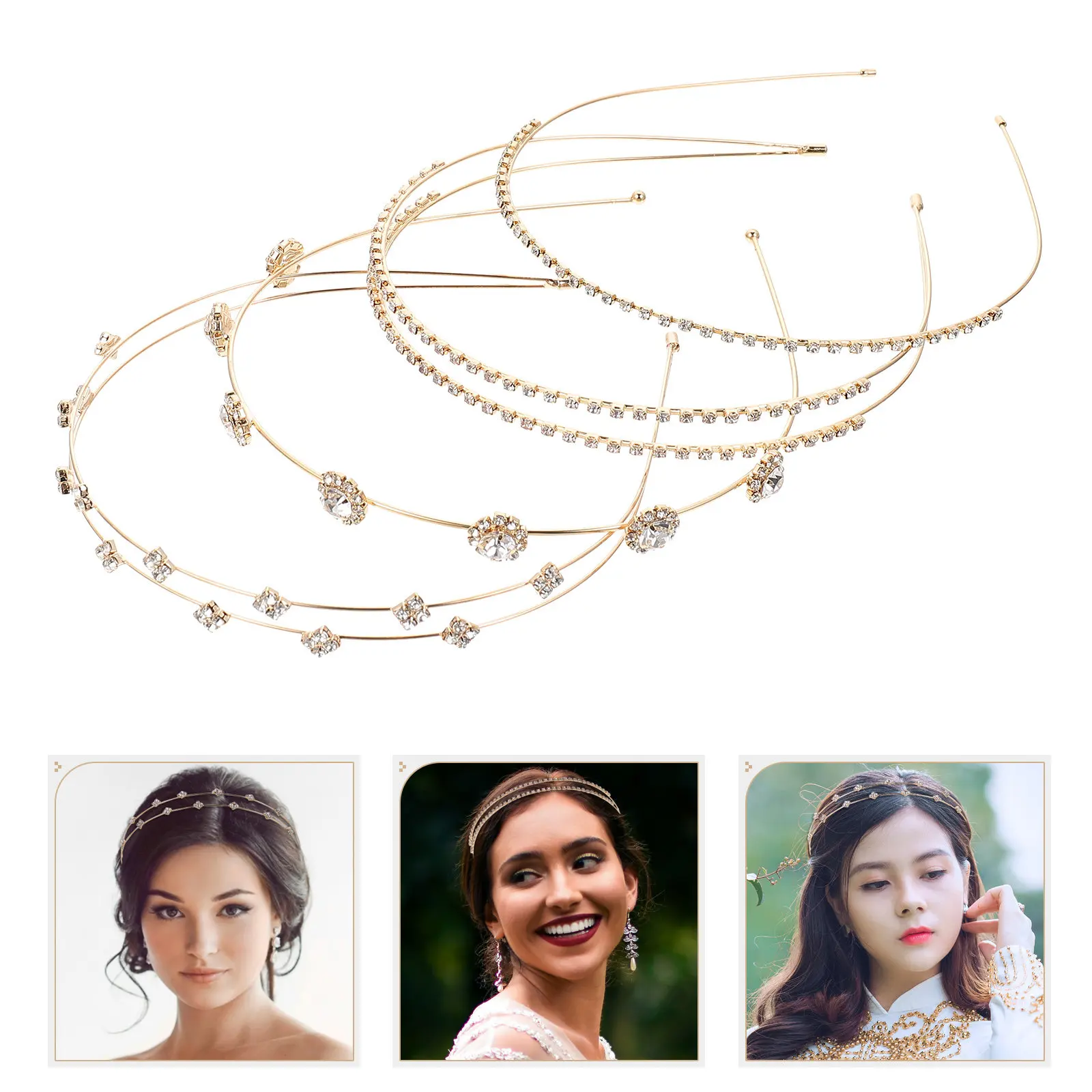 4Pcs Rhinestone Headbands Elegant Hairband Party Festival Wedding Bridal Hair Hoops Women Hair Accessory Women Headdress
4Pcs Rhinestone Headbands Elegant Hairband Party Festival Wedding Bridal Hair Hoops Women Hair Accessory Women Headdress