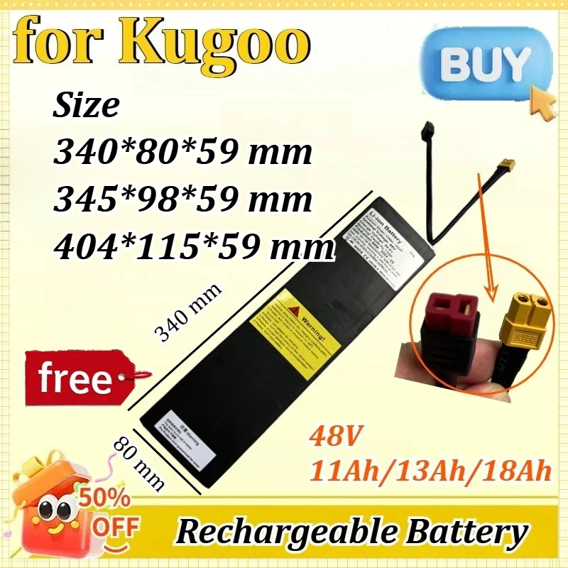 for Kugoo M4 48V 11Ah/13Ah/18Ah 18650 Battery Electric Scooter Lithium-ion Battery Pack
for Kugoo M4 48V 11Ah/13Ah/18Ah 18650 Battery Electric Scooter Lithium-ion Battery Pack