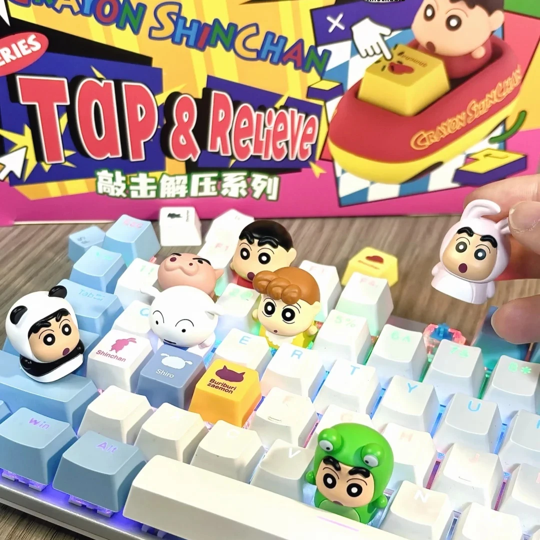 52TOYS Crayon Shinchan Tap & Relieve Keycap Stress Relief Toy Blind Box Figurine Mechanical Keyboard Collectible Ornament Gifts
52TOYS Crayon Shinchan Tap & Relieve Keycap Stress Relief Toy Blind Box Figurine Mechanical Keyboard Collectible Ornament Gifts