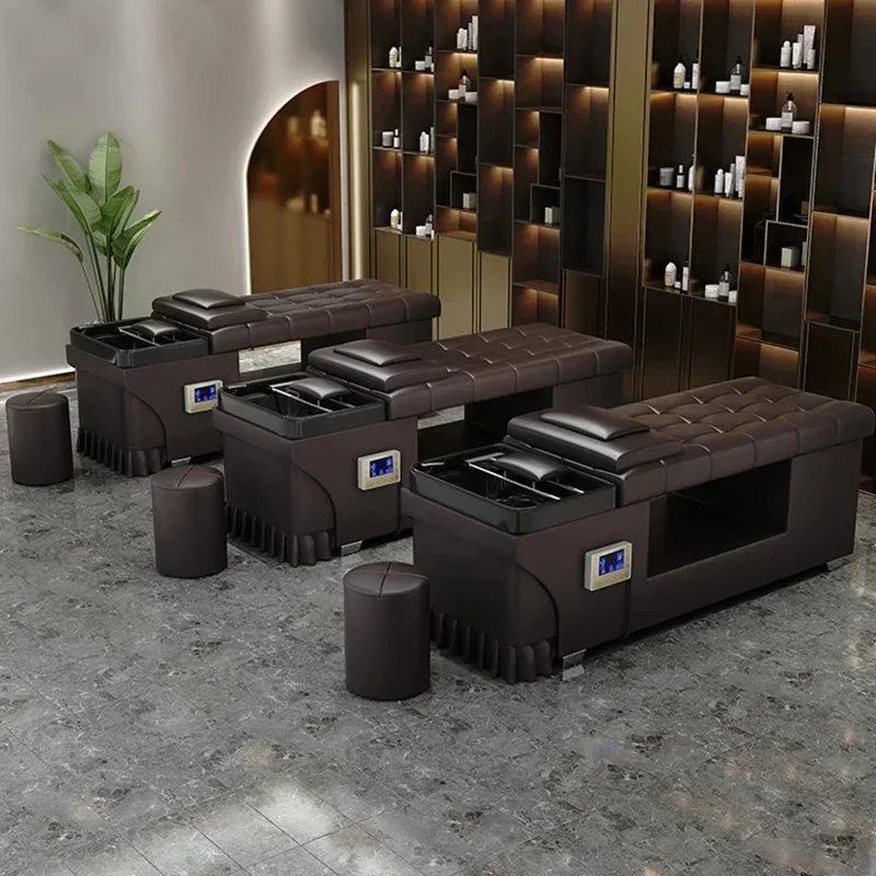 Luxury Hairdressing Salon Washbasin Water Circulation Basin Shampoo Chair Wash Hair Beauty Hairstyle Reclining Cama Abatible Spa
Luxury Hairdressing Salon Washbasin Water Circulation Basin Shampoo Chair Wash Hair Beauty Hairstyle Reclining Cama Abatible Spa