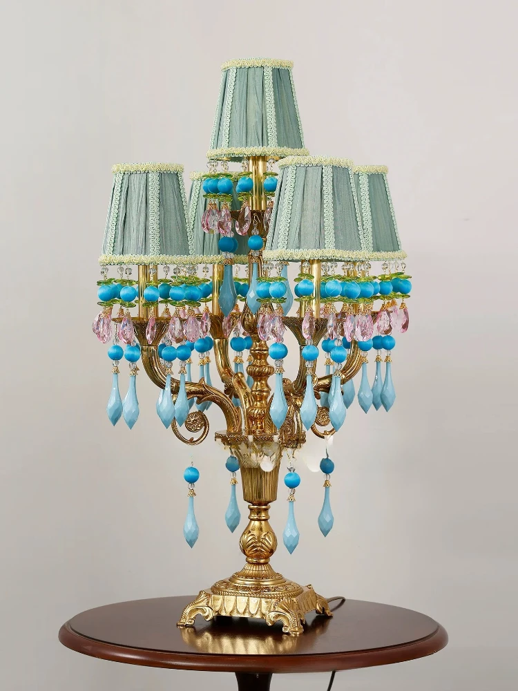 Villa all copper table lamp living room creative personality luxury study bedroom bedside lamp
Villa all copper table lamp living room creative personality luxury study bedroom bedside lamp